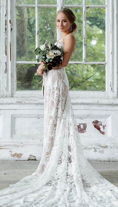 abito da sposa shabby boho chic collezione 2020